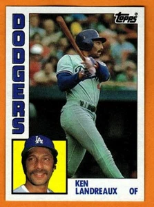 KEN LANDREAUX(LOS ANGELES DODGERS)1984 TOPPS BASEBALL CARD - Picture 1 of 1