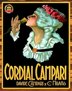 Campari Cordial · Lombardy, Italy - Metal Sign 11 x 14 - Picture 1 of 4