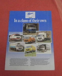 Foden Paccar truck mini catalog brochure prospekt 1984 - Picture 1 of 2
