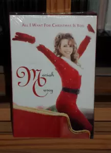 MARIAH CAREY ALL I WANT FOR CHRISTMAS NEW CASSETTE SINGLE CLEAR RED SHELL - Picture 1 of 6
