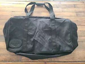 HARLEY DAVIDSON motorcycle Black Nylon Duffel Bag Embossed Zipper 24"x15"x9" EUC - Picture 1 of 6