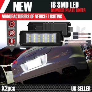 2x PORSCHE CAYENNE 18 SMD LED Kennzeichenbeleuchtung Einheiten CANBUS FEHLERFREI UPGRADE - Bild 1 von 9