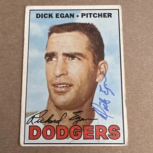 1967 Topps #539 DICK EGAN Autographed SIGNED Card - Los Angeles DODGERS - Picture 1 of 2