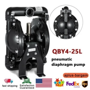 Pneumatic Double Diaphragm Pump Air-Operat Membrane Pump 1'' inlet outlet 35 GPM - Picture 1 of 12