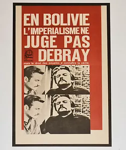 1967 Original Cuba Political Poster.Cold War Graphics.Debray.Bolivia.In French. - Picture 1 of 3