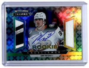 Jamie Drysdale 2021-22 UD Stature Rookie Excellence Auto Patch /10 (CPM) #RE-12