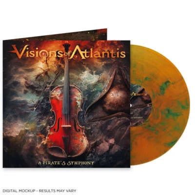 VISIONS OF ATLANTIS - A Pirate's Symphony - Vinyl-LP - orange green marbled Viny - Bild 1 von 2
