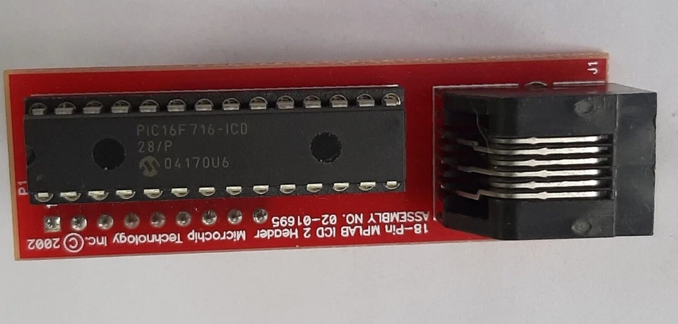 Microchip MPLAB ICD headers for ICD2 ICD3 etc. AC162050,51,52,54,55 - Image 1 of 1