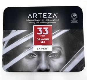 ARTEZA EXPERT 33 pezzi matite da disegno qualità professionale 4h 14B carbone NUOVE! - Foto 1 di 6