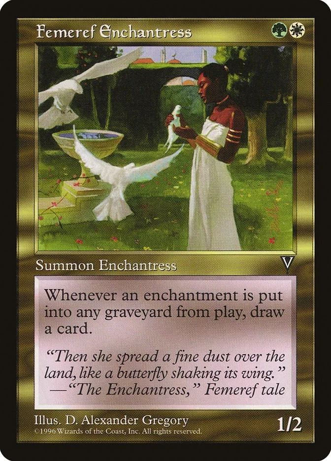 Visions Femeref Enchantress MTG Magic the Gathering NM - Image 1 of 1
