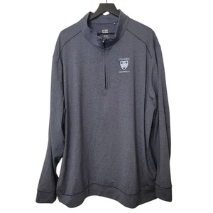 Columbia University Cutter & Buck Gray Men's Sweater 3XB - Picture 1 of 10