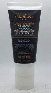 Shea Moisture African Black Soap Bamboo Charcoal Scalp Scrub 6 oz - Picture 1 of 1