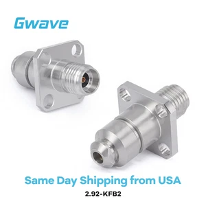 2.92mm Female Connector with 4 Hole Flange for .086' Series Cables, DC - 40GHz - Picture 1 of 9