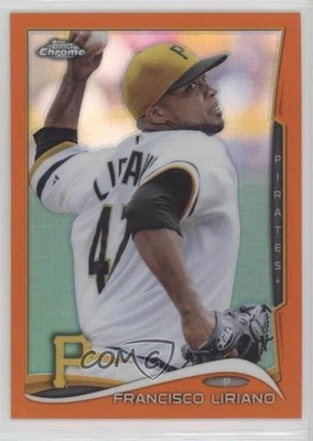 2014 Topps Chrome Orange Refractor Francisco Liriano #115 - Image 1 of 2
