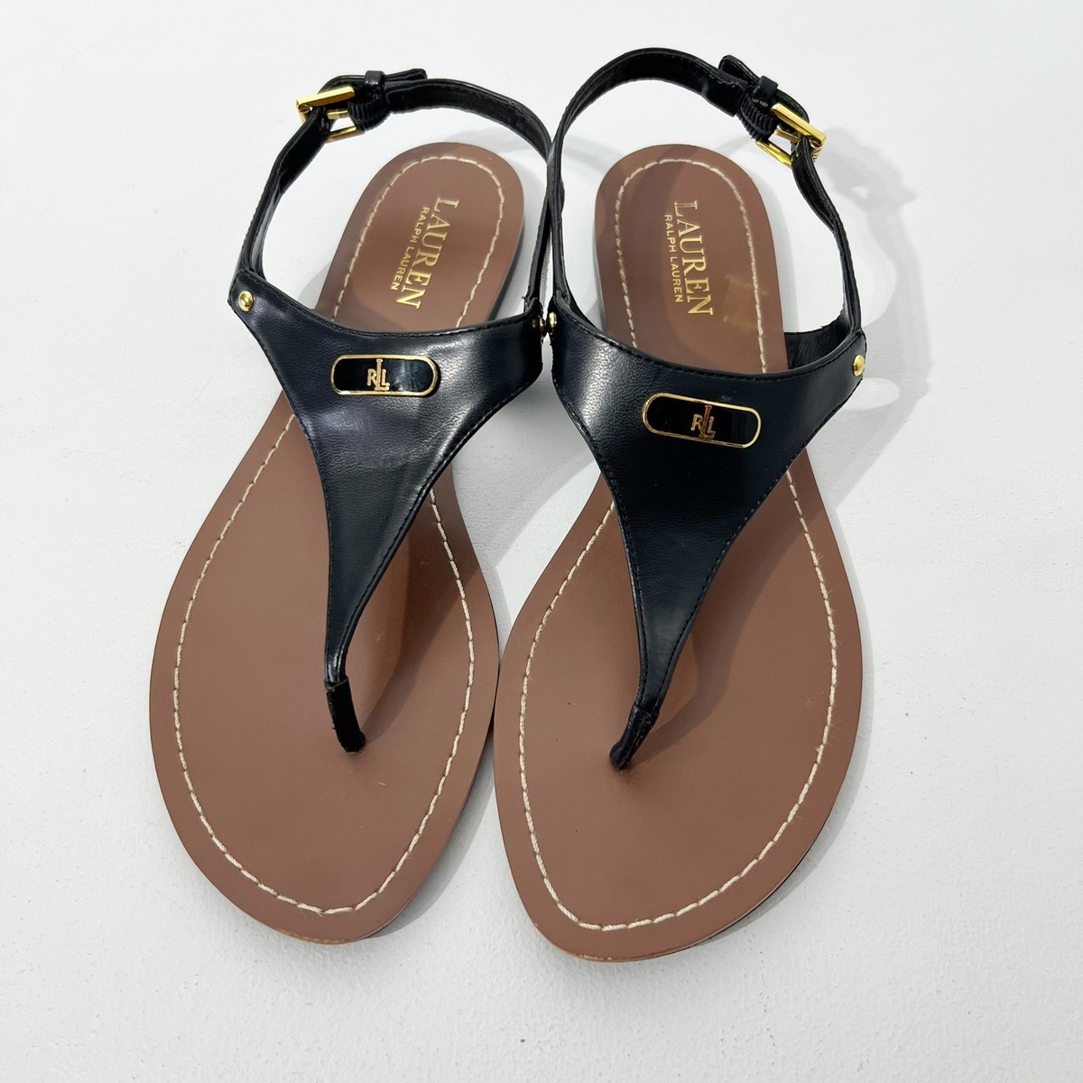 靴 louren leather thong sandal Lauren Ralph Lauren Women's Rosalind Thong Sandals - Macy's