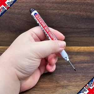 Long Nib Nose Reach 20mm Permanent Ink Marker Pens Fine Tipped for Small Areas - Picture 1 of 6