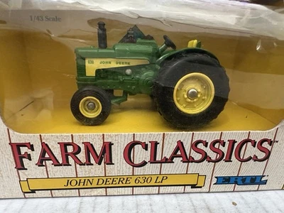 118 ERTL 1/16 John Deere 630 LP Tractor Model Farm Classics 1991 VintageDiecast - Image 1 of 4