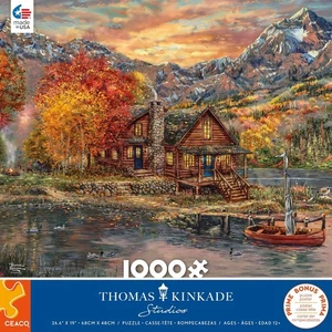 Ceaco - Thomas Kinkade - A Perfect Fall Day - 1000 Piece Jigsaw Puzzle - Picture 1 of 2