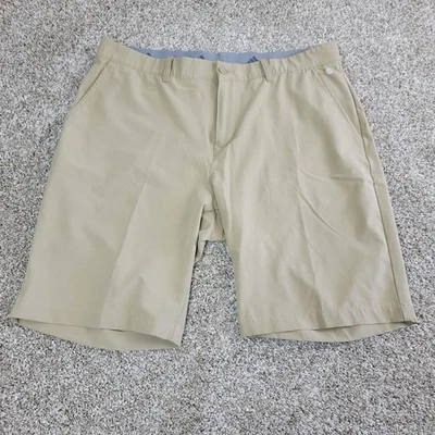 Pantalones Cortos Chinos de Golf Adidas Para Hombres 35 Beige Cintura Elástica Rendimiento Elastizados Foto 1 de 4