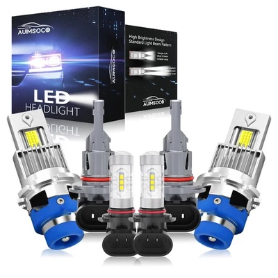 6X CANBUS LED Headlight High Low Beam Fog Light White For Lexus GS350 2007-2011 Foto 1 de 4