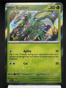 Scyther 095/091 - Shiny Holo Rare - Paldean Fates Pokemon Karte NM - Bild 1 von 2