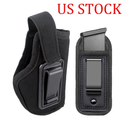 Tactical Concealed Carry Belt Gun Holster Pistol Pouch and Single Magazine Pouch - Image 1 of 4