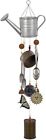 Sunset Vista Designs 92556 Watering Can Metal Wind Chime, Galvanized