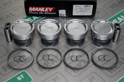 Juego de pistones forjados Manley 4G63T DSM 8.5:1 EVO VIII IX 9.0:1 86.5mm 100mm Stroker Foto 1 de 4