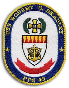 Parche de escudo de fragata de misil guiado Robert G. Bradley de la Marina de los Estados Unidos FFG-49 EE. UU. - Imagen 1 de 1