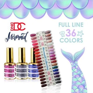 DND DC Mermaid Glitter Gel Full Collection 36 pcs + Color Swatch - Picture 1 of 2