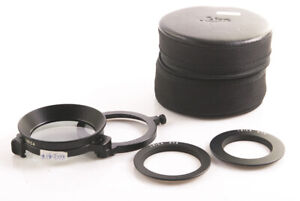Leica Universal PL Polarizing Filter M 13356 w/ E39 & E46 Rings + Leather Case 