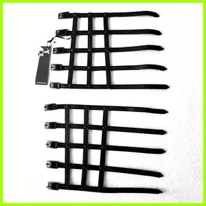 Lip Service Armband Bracelets Cage Fetish Punk Gothic Faux Leather vegan - Picture 1 of 8