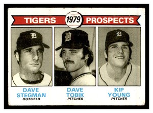 1979 Topps (Low Grade) #706 DAVE STEGMAN KIP YOUNG RC Detroit Tigers ~D5R