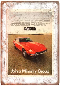 Vintage 1963-64 Datsun SPL-310 Fairlady Auto Ad Reproduction Metal Sign A11293 - Picture 1 of 2
