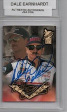 1996 PRESS PASS DALE EARNHARDT AUTOGRAPHED CARD #6 JSA/COA AUTHENTIC AUTO WOW