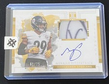 2020 Impeccable Minkah Fitzpatrick Elegance Patch Auto 61/75 Steelers ON CARD