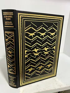 Franklin Library Jurassic Park - Michael Crichton SIGNED 1st Edition - Picture 1 of 8
