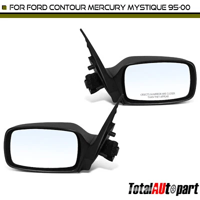 Espejo retrovisor 2 piezas con ajuste de vidrio eléctrico para Ford Contour Mercury Mystique 1995-2000 Foto 1 de 4
