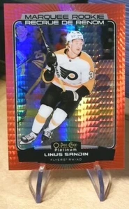 Linus Sandin 2022-23 O-Pee-Chee Platinum Red Prism Marquee Rookie /199 Flyers - Picture 1 of 2