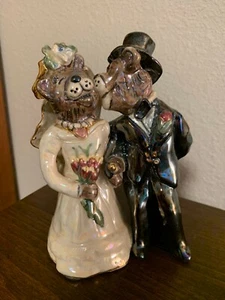 2001 BLUE SKY ARTIST SIGNED WEDDING BEARS FIGURINE/CAKE TOPPER - Picture 1 of 8