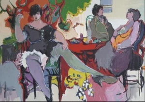 Itzchak Tarkay "Three Women" Signed Ltd Edition Silkscreen Print - Picture 1 of 3
