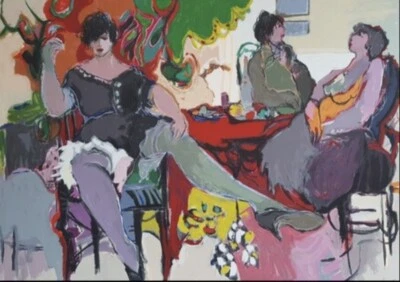 Itzchak Tarkay "Three Women" Signed Ltd Edition Silkscreen Print - Image 1 of 3