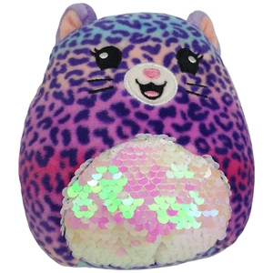 Squishmallows CHEETAH Mystery Squad Sequin Purple Scented 5" Kellytoy 2020 Vgood - Picture 1 of 7