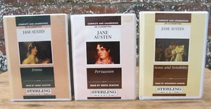 1995 Jane Austen- Sense and Sensibility Emma Persuasion Cassette Audiobook - Picture 1 of 8