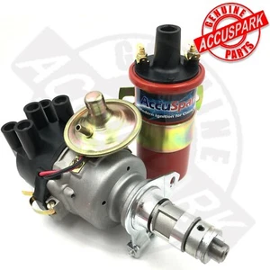 MG Midget 1275 Distributor with Side Cap & Accuspark Red 12Volt Sports Coil. - Picture 1 of 12