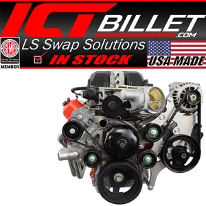 LS Truck 6 Rib LSA Supercharger Tensioner / Idler Bracket Kit LQ4 LSX 5.3L 6.0L - Imagen 1 de 8