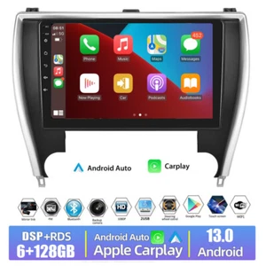 6+128G Android13 estéreo para automóvil GPS BT radio navegación para Toyota Camry 2015-2017 - Imagen 1 de 24