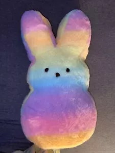 Rainbow Peeps Plush Easter Bunny Rabbit 17" Stuffed XL - Picture 1 of 9