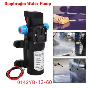 DC 12V 130PSI High Pressure Micro Diaphragm Water Pump Automatic Switch 5L/min - Picture 1 of 7