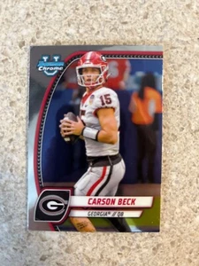 #2 Carson Beck 2024 Bowman Chrome University (U) Base Georgia - Picture 1 of 2